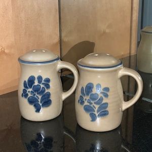 Pfaltzgraff Folk Art Salt and Pepper Shakers